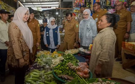 Kunker Perdana di Sumbawa, Wagub NTB  Tinjau Pasar Seketeng Pastikan Bahan Pokok Stabil
