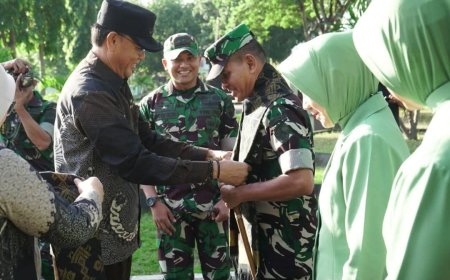 Bupati H. Jarot Dampingi Pangdam IX/Udayana Tinjau Lokasi Rencana Pembangunan YON TP di Kerekeh