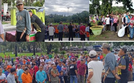 Sumbawa Bersih dan Siap Sambut Idul Fitri & STQH 2025: Bupati-Wabup Pimpin Gotong Royong  Di Lapangan Pahlawan