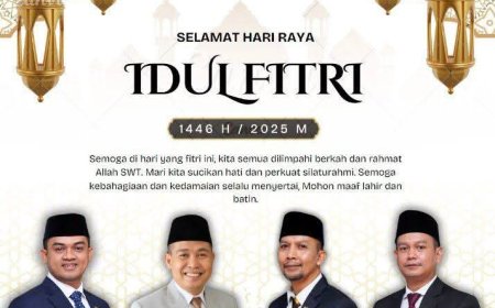 Pimpinan dan Anggota DPRD Kabupaten Sumbawa Mengucapkan Selamat Hari Raya Iedul Fitri 1 Syawal 1446 H