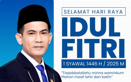 Anggota DPRD Sumbawa Juliansyah SE. Mengucapkan Selamat Hari Raya Iedul Fitri 1 Syawal 1446 H