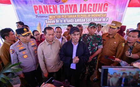 Sumbawa Menuju Sentra Hilirisasi Pangan Nasional: Mentan  Tegaskan Pembelian Jagung dan Gabah Sesuai HPP