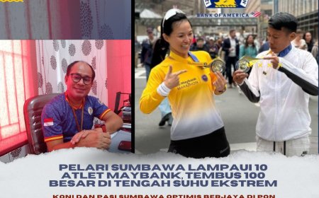 Suwandi Ukir Sejarah di Boston Marathon! Pelari Sumbawa Lampaui 10 Atlet Maybank, Tembus 100 Besar di Tengah Suhu Ekstrem