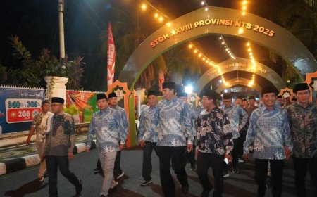 Ketua DPRD Kabupaten Sumbawa Pimpin Penyambutan Meriah Pembukaan STQH XXVIII Tingkat Provinsi NTB