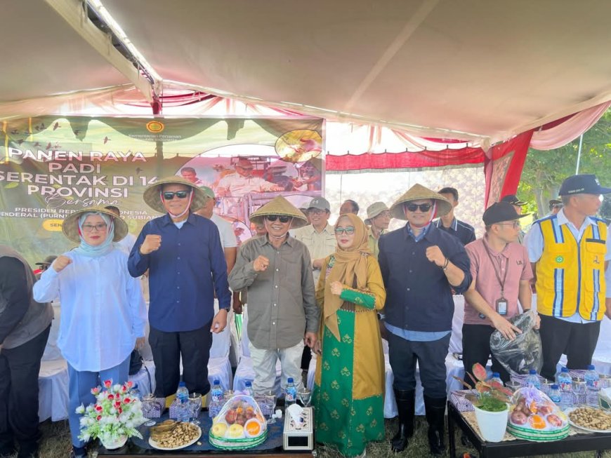 Presiden Prabowo Pantau dari Jabar, Bupati Sumbawa Pimpin Panen Raya Wujudkan Swasembada Pangan