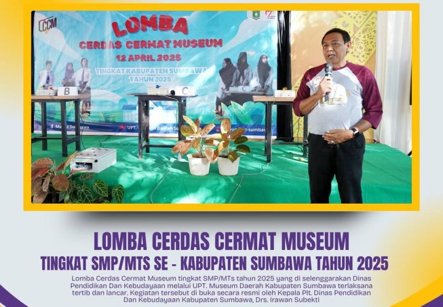 UPT. Museum Daerah Sumbawa Gelar Lomba Cerdas Cermat Museum, SMPN 1 Sumbawa Jadi Jawara