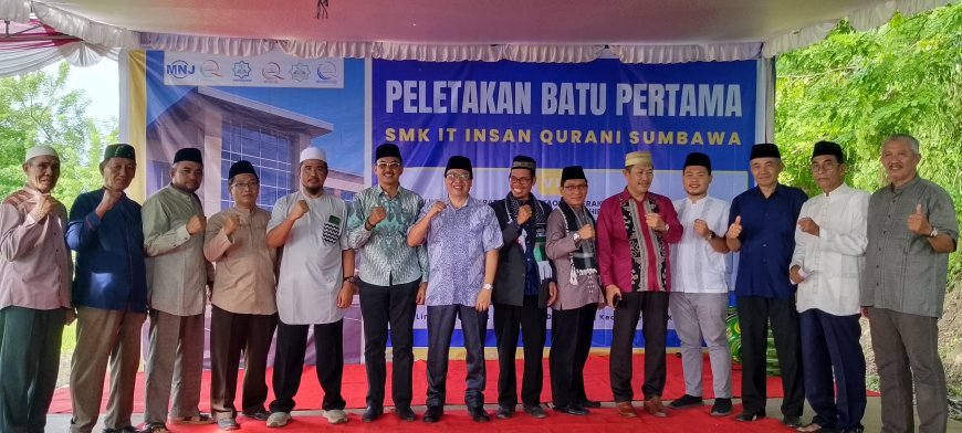 Peletakan Batu Pertama SMKIT Insan Qurani Sumbawa: Wujud Kepedulian Terhadap Generasi Qurani dan Berakhlak