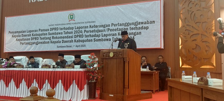 Inilah  Rekomendasi DPRD Sumbawa Terkait LKPJ Kepala Daerah 2024