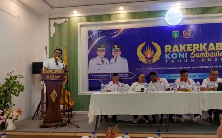 Bupati Sumbawa Buka Rakerkab KONI 2025: Siapkan Diri Jadi Tuan Rumah Porprov 2026 dan PON 2028