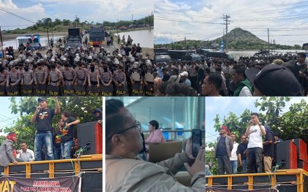 Difasilitasi Wabup Ansori, Massa Aksi Buka Blokade Jalan dan Demo Diakhiri ?