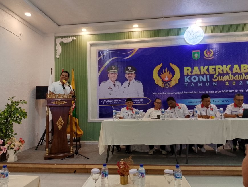 Bupati Sumbawa Buka Rakerkab KONI 2025: Siapkan Diri Jadi Tuan Rumah Porprov 2026 dan PON 2028