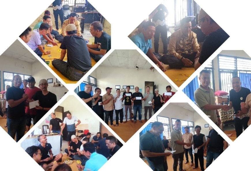 Eksebisi, Bupati H Jarot Kalahkan Tiga Atlet Domino PWI Sumbawa