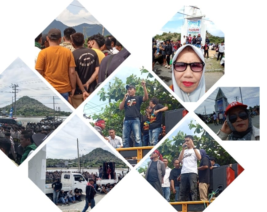 Demo Besar-Besaran Lumpuhkan Simpang Aik Jati, Massa KP4S Tuntut Kepastian Provinsi Pulau Sumbawa