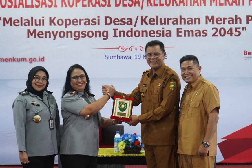 Bupati Sumbawa Hadiri Sosialisasi Koperasi Merah Putih: Ekonomi Kerakyatan Jadi Prioritas Pembangunan Desa
