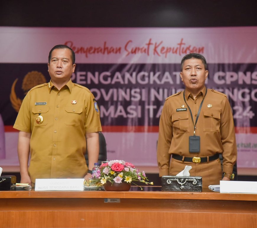 Pemprov NTB Serahkan SK CPNS dan PPPK Formasi Tahun 2024