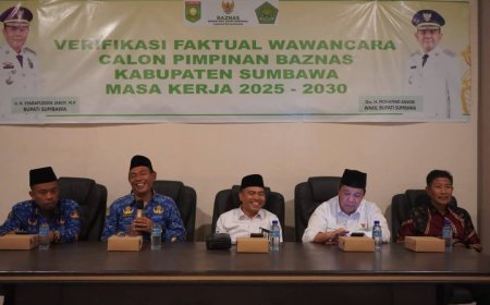 Seleksi Pimpinan BAZNAS Sumbawa Masuki  Verifikasi Faktual. Asisten I  Optimis Kelola Zakat Lebih Baik