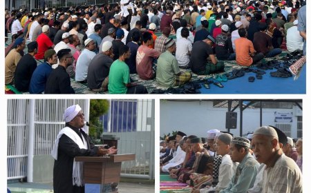 Rutan Kelas I Medan Gelar Sholat Idul Adha dan Pemotongan Hewan Qurban