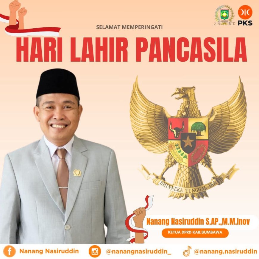 Peringatan Hari Lahir Pancasila 1 Juni 2025: Ketua DPRD Ingatkan Pancasila Adalah Kita!