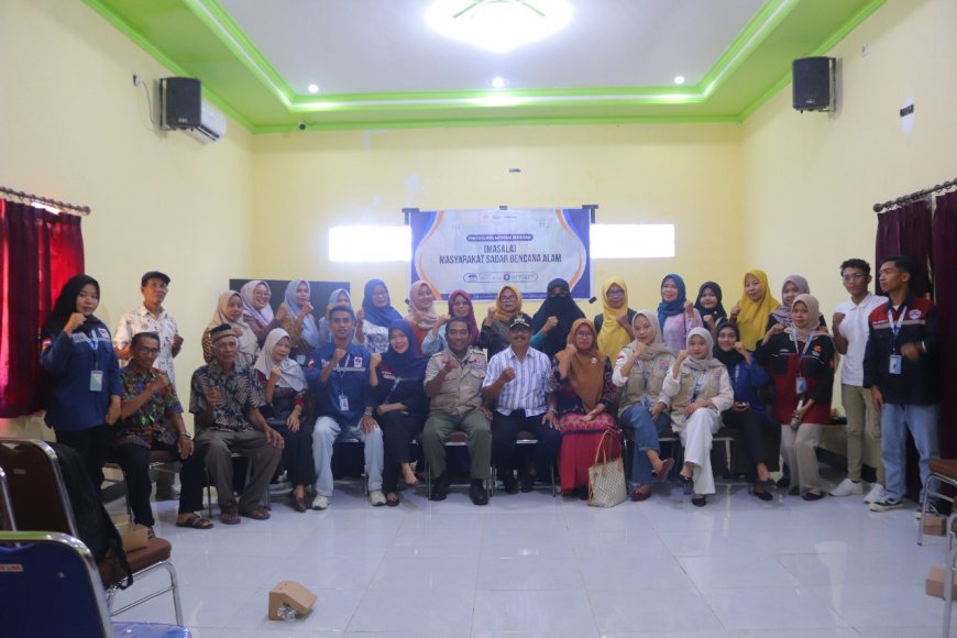 Mitigasi Bencana, Mahasiswa PROMER-UTS Desa Seteluk Tengah Gandeng Dinas BPBD Kabupaten Sumbawa Barat