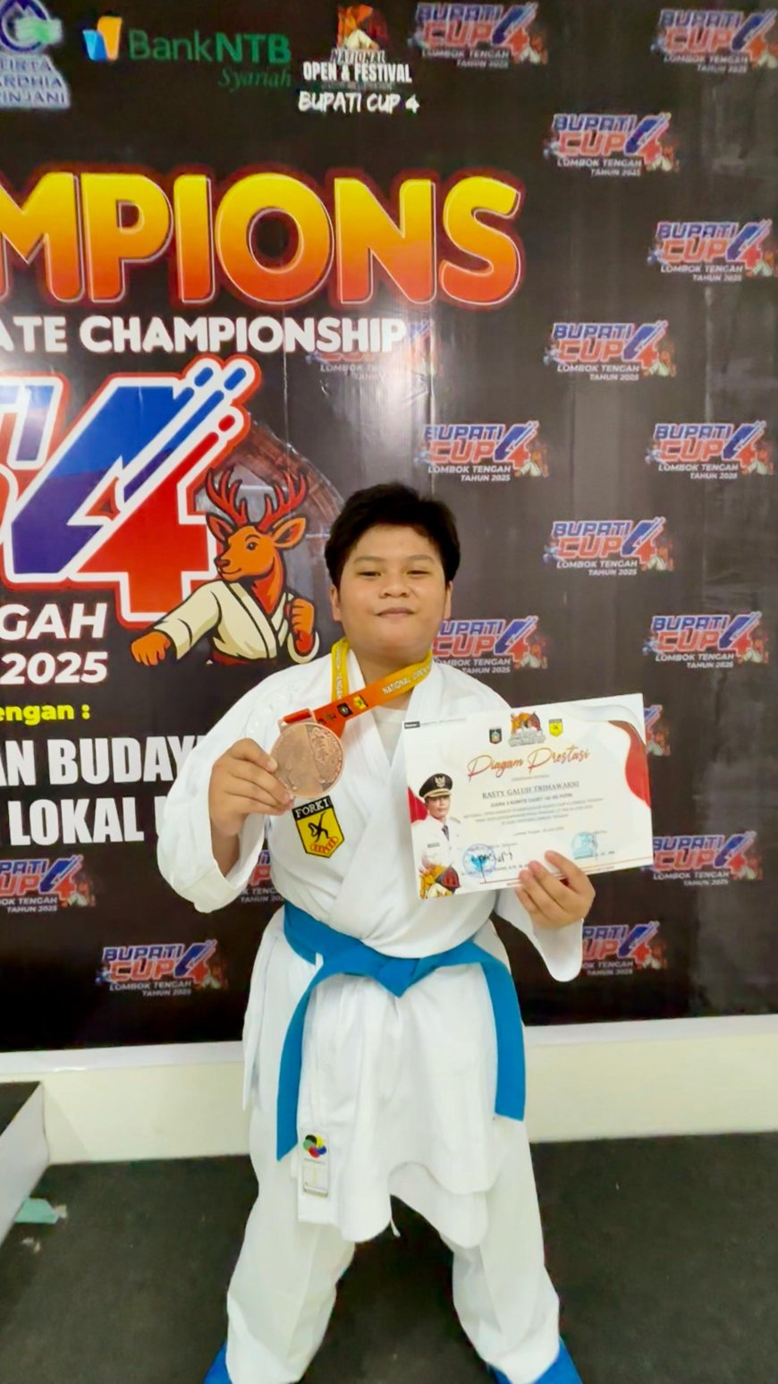Dojo Garuda Sumbawa Besar Raih 4 Emas di Bupati Cup 4 Loteng, KONI Sumbawa Beri Apresiasi Tinggi