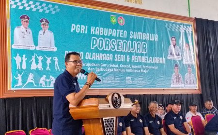 Bupati Sumbawa Buka PORSENIJAR PGRI 2025, Apresiasi Solidaritas Guru, Komitmen Infrastruktur, dan Terobosan Sekolah Rakyat