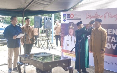 Empati kepada Korban Banjir Mataram, Pelantikan Pj Sekda NTB di Panti Jompo dengan Pakaian Dinas Lapangan