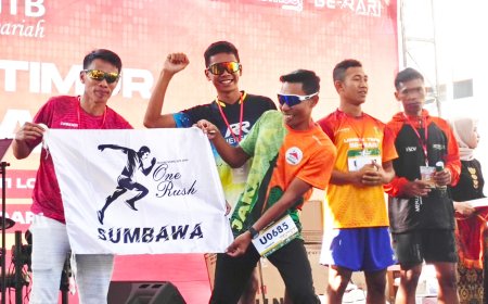 Tiga Pelari One Rush Club Sumbawa Rajai Event Be-Rari Lombok Timur