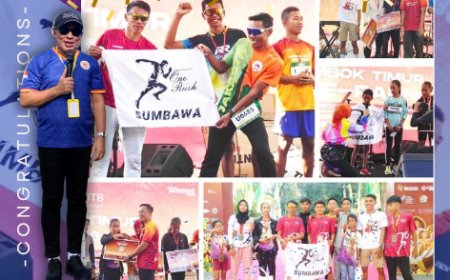 Prestasi Unggul di Lombok Timur, KONI Sumbawa Apresiasi One Rush Club Borong Juara