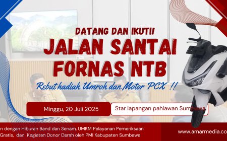 Rebut Hadiah Umroh dan Motor PCX! Jalan Santai Fornas NTB 2025 Ajak Warga Sumbawa Berpartisipasi Gratis!