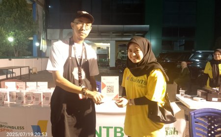 Bank NTB Syariah Meriahkan Car Free Night dengan Hiburan dan Dukungan UMKM