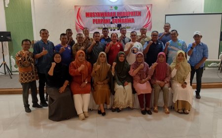 Muhammad Yamin Terpilih Aklamasi sebagai Ketua Umum Perpani Sumbawa Masa Bhakti 2025-2029