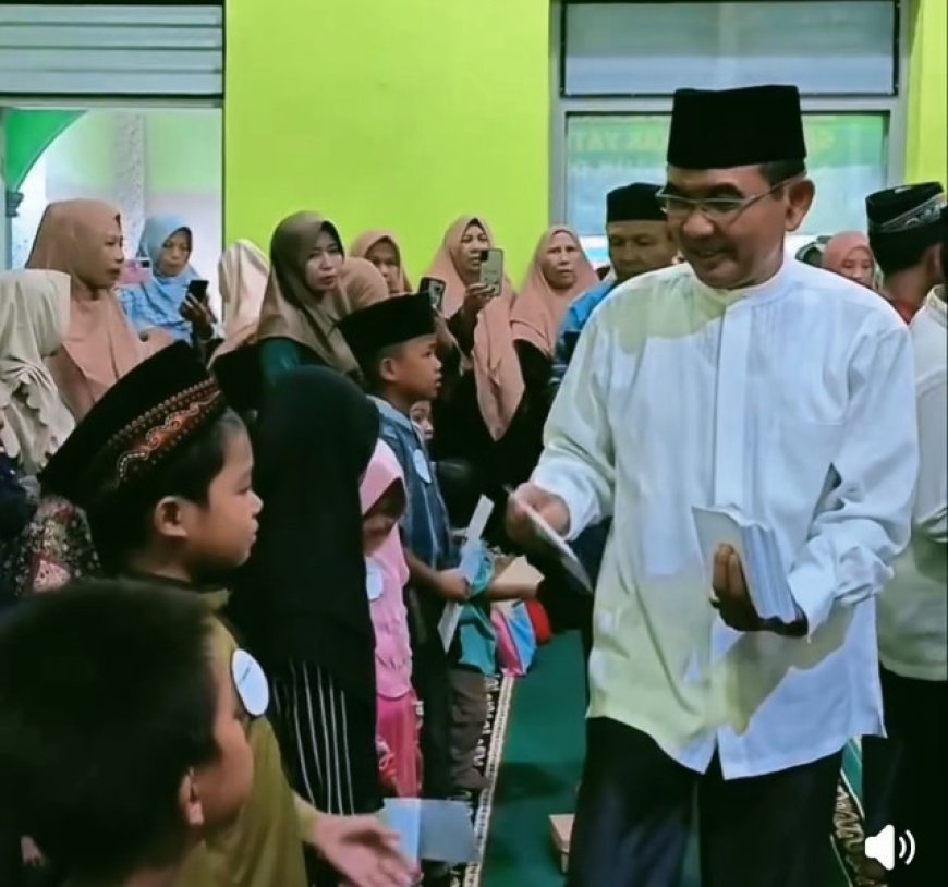 Wabup Haji  Ansori Terus Gulirkan Program Subuh Berjamaah dan Shadaqah Lewat Santunan Anak Yatim-Dhuafa