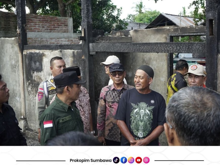 Rumah Hangus di Usar Mapin: Wabup Ansori Perintahkan Dinas PRKP Segera Bangun Ulang untuk Korban