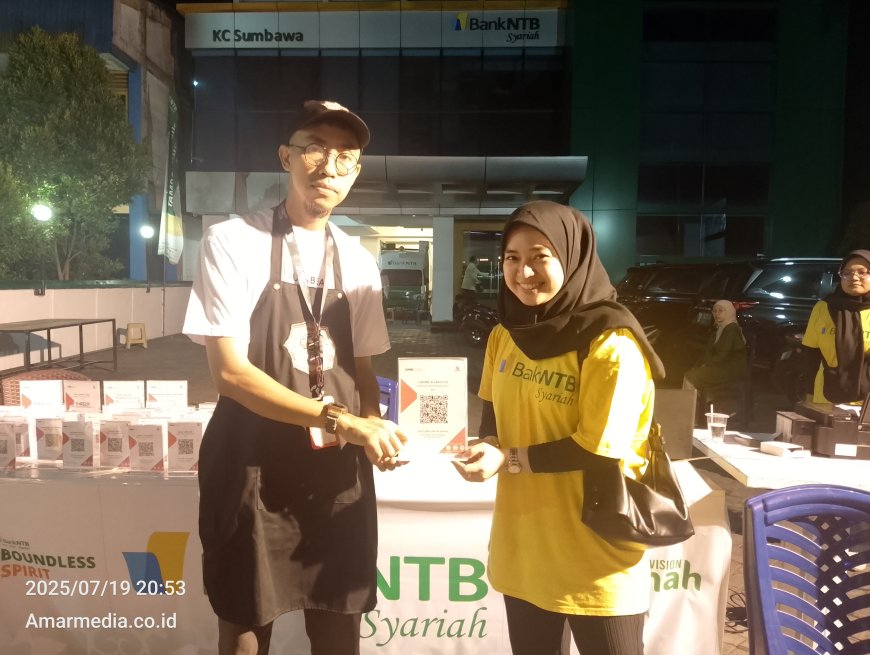 Bank NTB Syariah Meriahkan Car Free Night dengan Hiburan dan Dukungan UMKM
