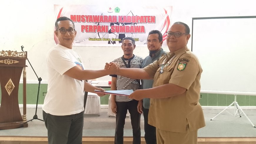Muhammad Yamin Terpilih Aklamasi sebagai Ketua Umum Perpani Sumbawa Masa Bhakti 2025-2029