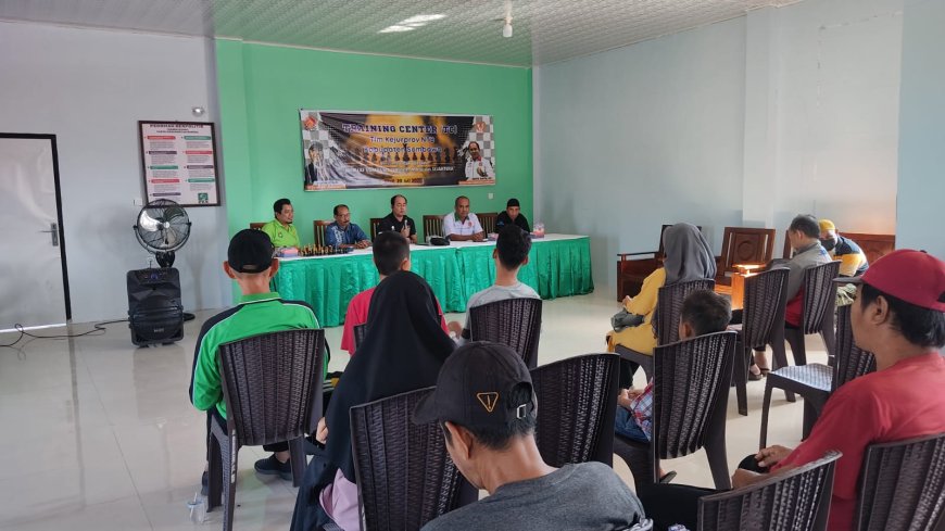 Ketua Umum KONI Sumbawa Hadiri  TC Catur, Dukung Penuh Siapkan Atlet Menuju Kejurprov Bima