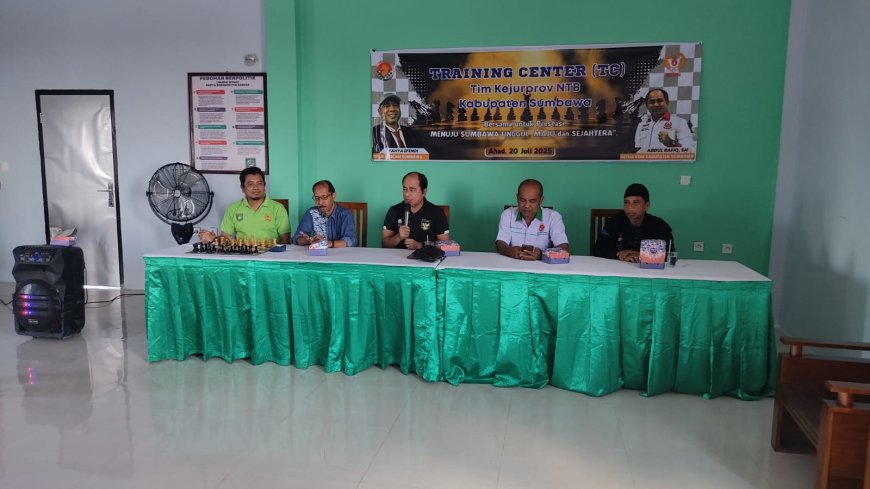Ketua Umum KONI Sumbawa Hadiri  TC Catur, Dukung Penuh Siapkan Atlet Menuju Kejurprov Bima