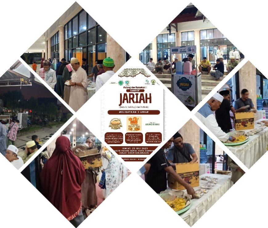 Program 'Jariah' Resmi Diluncurkan di Masjid Agung Nurul Huda, Berdayakan UKM Lokal Melalui Berbagi Subuh Berkah