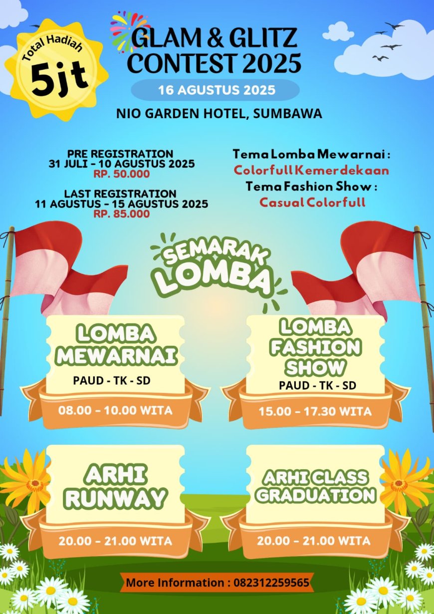 Ikuti dan Meriahkan Glam dan Glitz Contes 2025