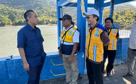 Mori Hanafi Tinjau Bendungan Selante, Dorong Petani Sumbawa Tingkatkan Frekuensi Panen