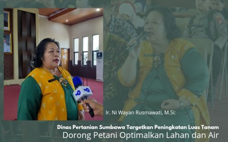 Dinas Pertanian Sumbawa Targetkan Peningkatan Luas Tanam,Dorong Petani Optimalkan Lahan dan Air