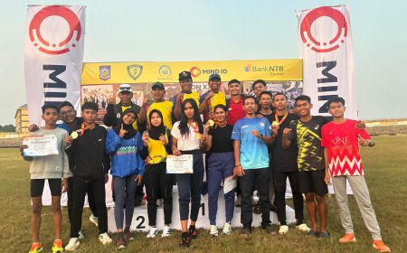 Hari Pertama Kejurda Atletik NTB, PASI Sumbawa Borong 9 Medali Emas