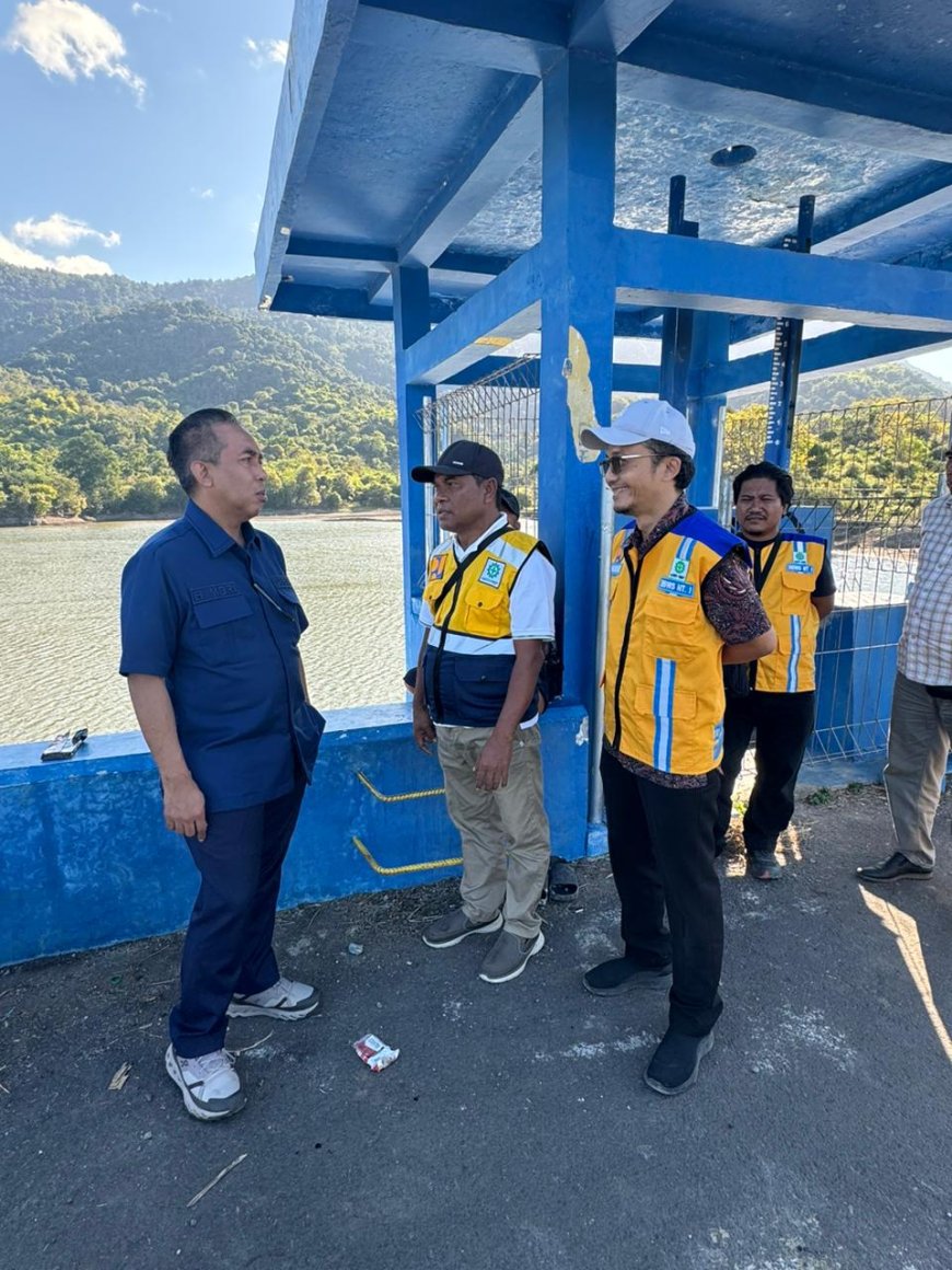 Mori Hanafi Tinjau Bendungan Selante, Dorong Petani Sumbawa Tingkatkan Frekuensi Panen