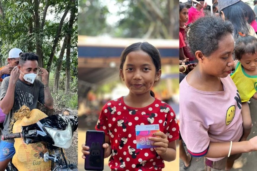 Dukung Pemulihan Pascabencana, Indosat Salurkan Ribuan Masker untuk Korban Erupsi Gunung Lewotobi