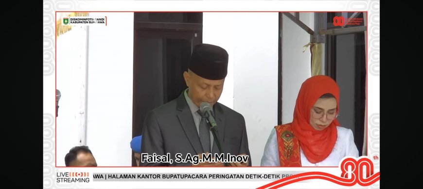 Doa Kepala Kemenag Sumbawa Peringati HUT ke-80 RI, Penuh Syukur dan Harapan