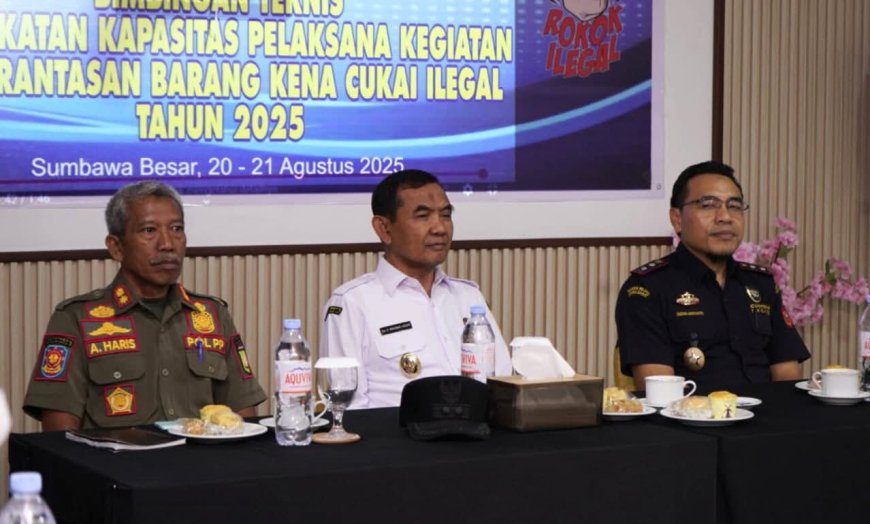 Wabup Sumbawa Ajak Satgas Gencarkan Pemberantasan Rokok Ilegal Demi Peningkatan PAD
