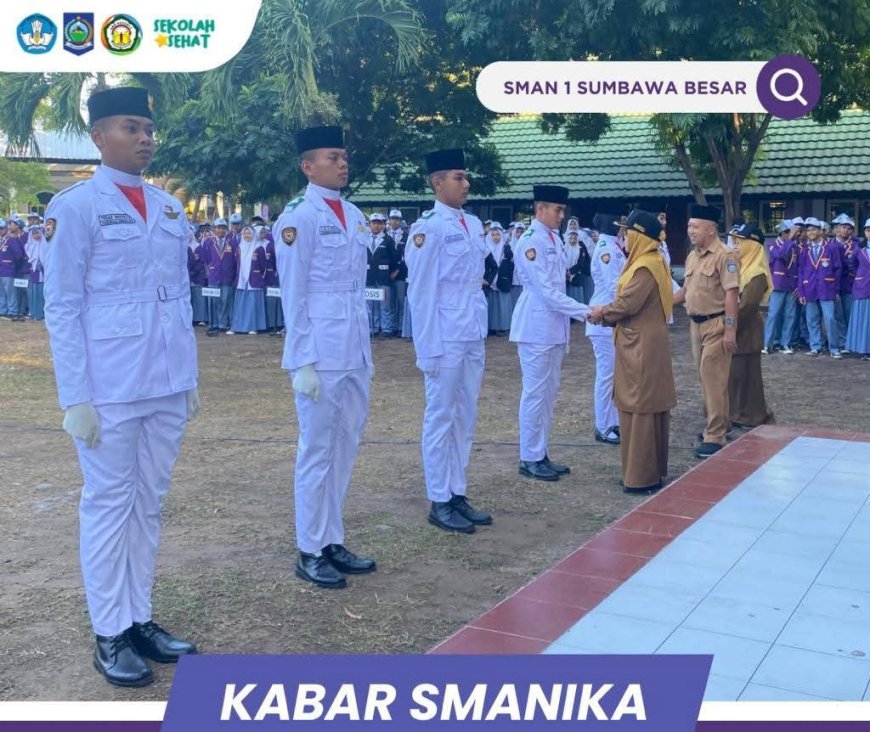 SMAN 1 Sumbawa Besar Sambut Hangat Paskibraka yang Sukses Bertugas di Tingkat Provinsi dan Kabupaten