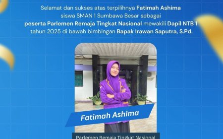 Siswa SMAN 1 Sumbawa Besar Kembali Lolos ke Parlemen Remaja Nasional Selama Enam Tahun Berturut-turut