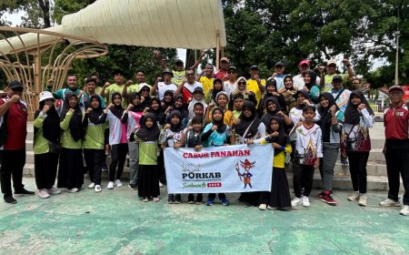 Gelorakan Semangat Panahan, Kontingen PERPANI Sumbawa Meriahkan Parade PORKAB