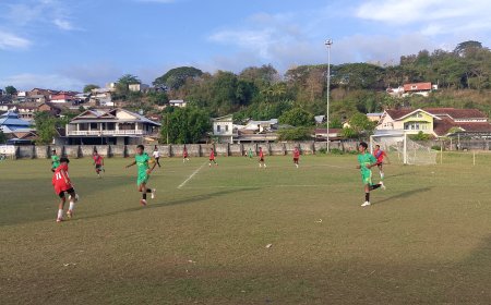 Labangka Kalahkan Buer dalam Laga Sengit Sepak Bola Porkab 2025